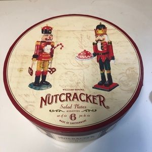 Williams Sonoma Nutcracker Salad Plate - set of 6